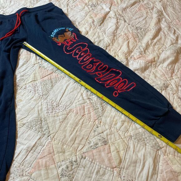 scooby doo navy blue drawstring joggers size small - Picture 4 of 5